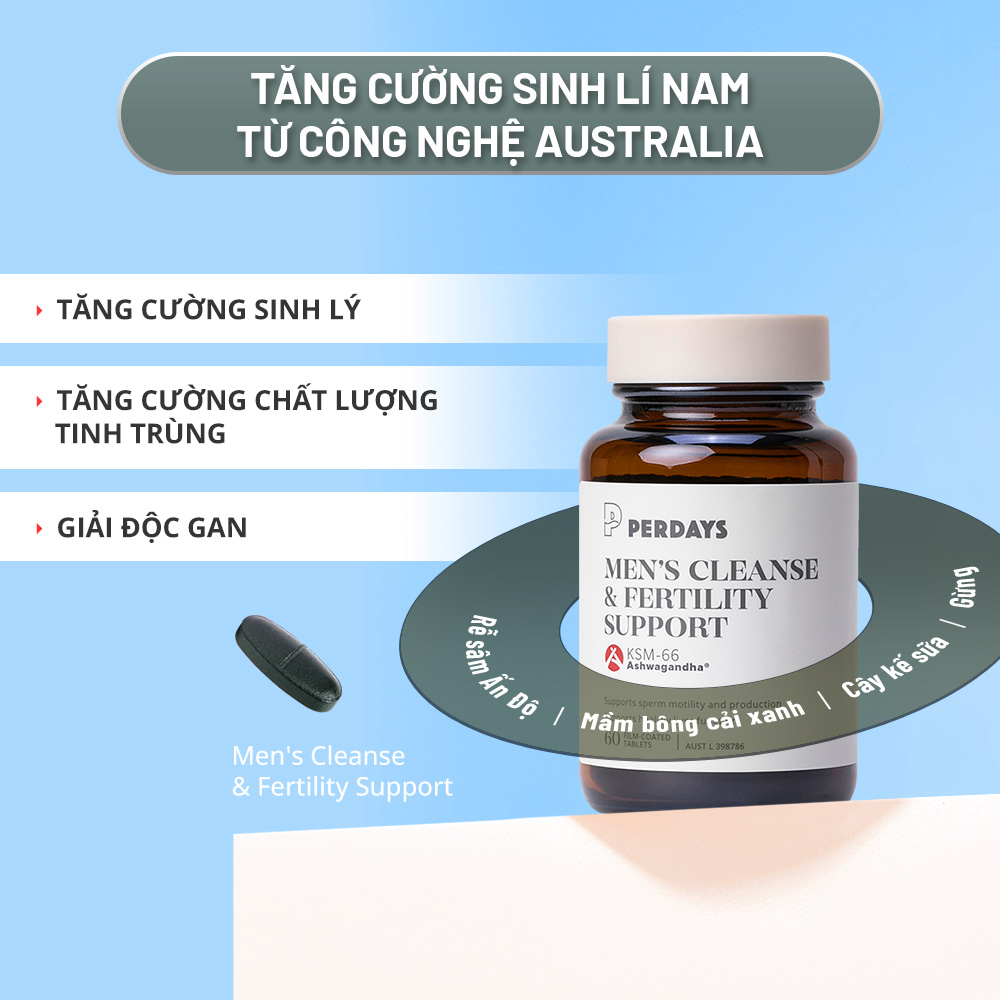 Combo chuẩn bị mang thai dành cho bố và mẹ - PERDAYS Preconception - COMBO 3 LỌ - Hình ảnh 4